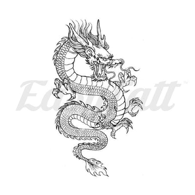 Enter the Dragon - Temporary Tattoo