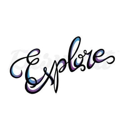 Explore - By Eastern Cloud - Temporary Tattoo