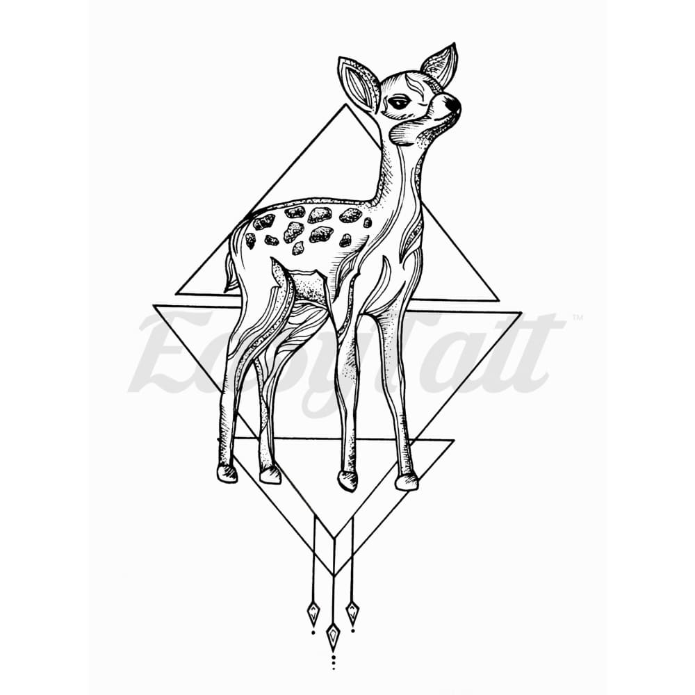 Fawn - By Carrie Dotson - Temporary Tattoo