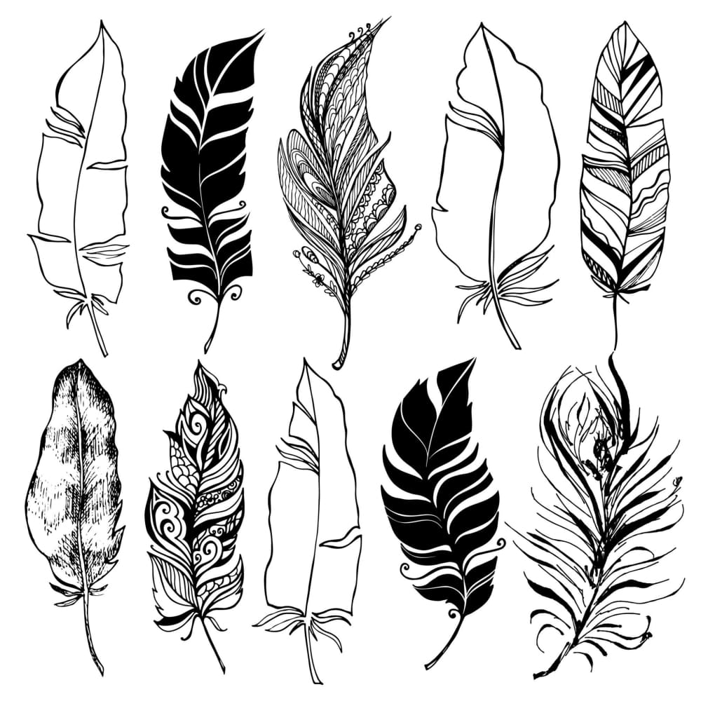 Feather Collection - Temporary Tattoo