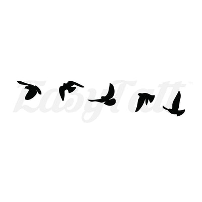 Flock of Birds - By Eastern Cloud - Temporary Tattoo