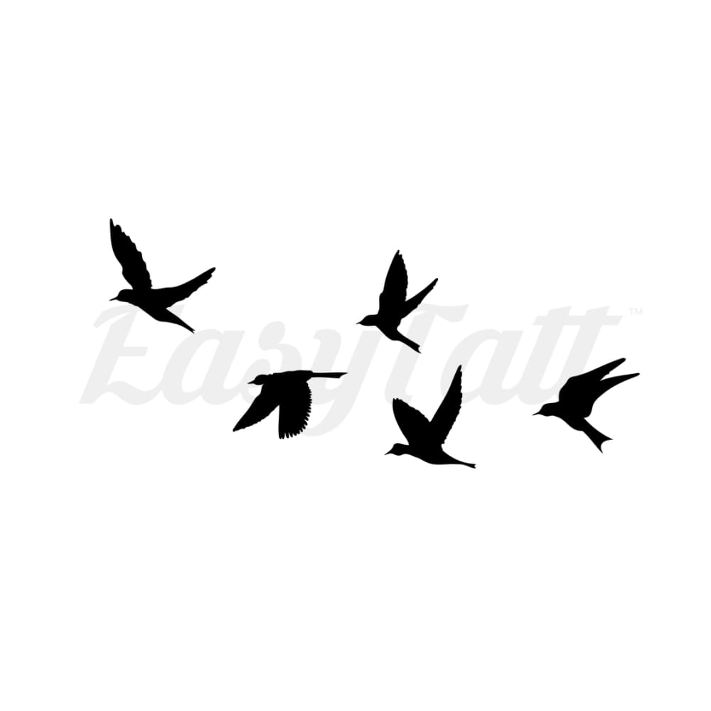 Flock of Birds - Temporary Tattoo