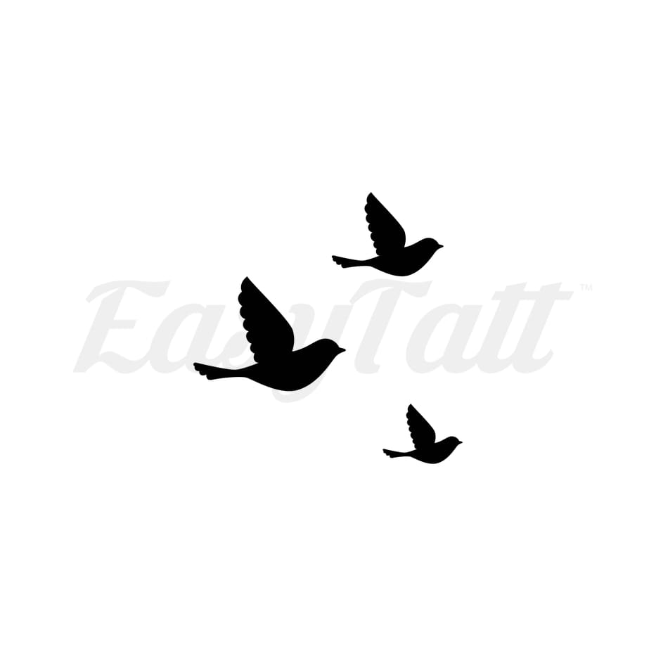 Flock of Birds - Temporary Tattoo