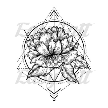 Floral and Shapes - Temporary Tattoo