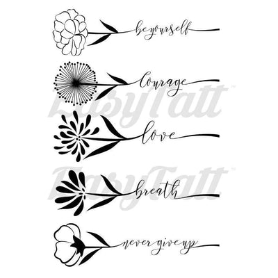 Floral Inspirations - Temporary Tattoo