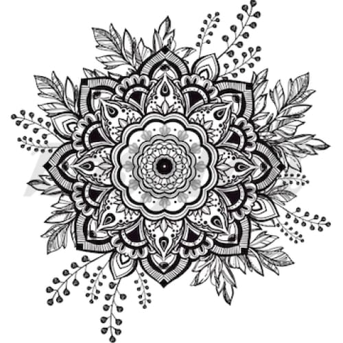 Floral Mandala - Temporary Tattoo