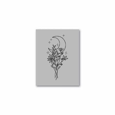 Floral Moon - Single Stencil