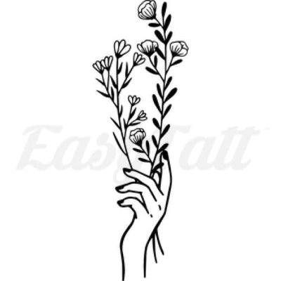 Flourishing Flowers - Temporary Tattoo