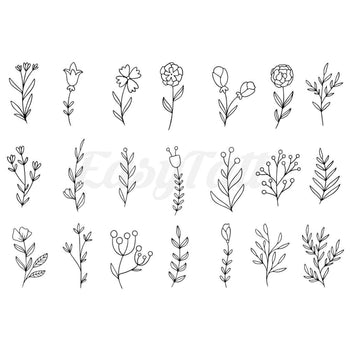 Flowers for All - Temporary Tattoo