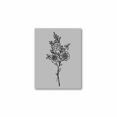 Flowers - Single Stencil