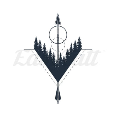 Forest Arrow - Temporary Tattoo