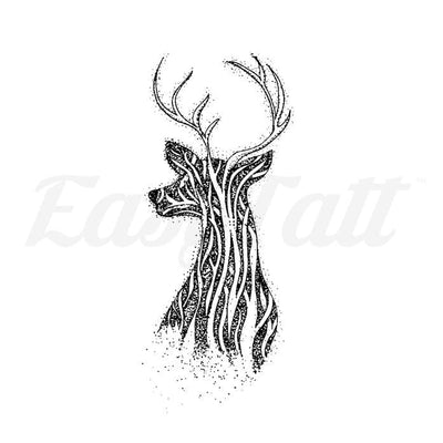 Forest Deer - Temporary Tattoo