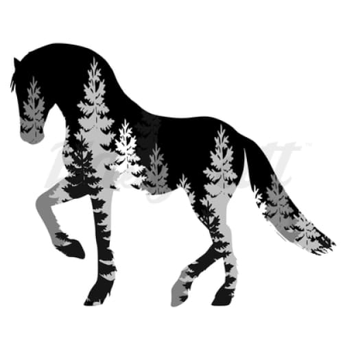 Forest Horse - By Jen - Temporary Tattoo