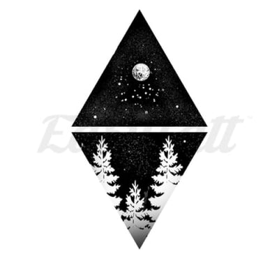 Forest Symmetry - By Jen - Temporary Tattoo