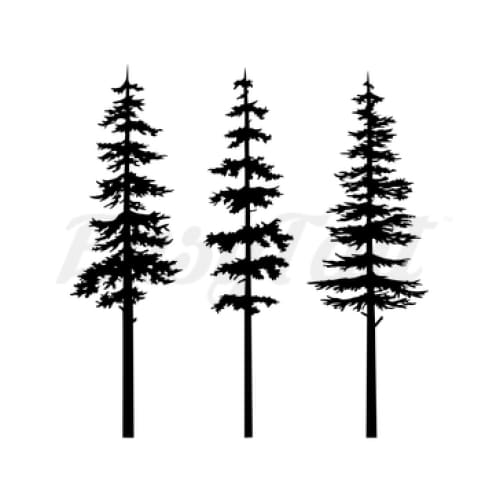 Forest Trees - Temporary Tattoo