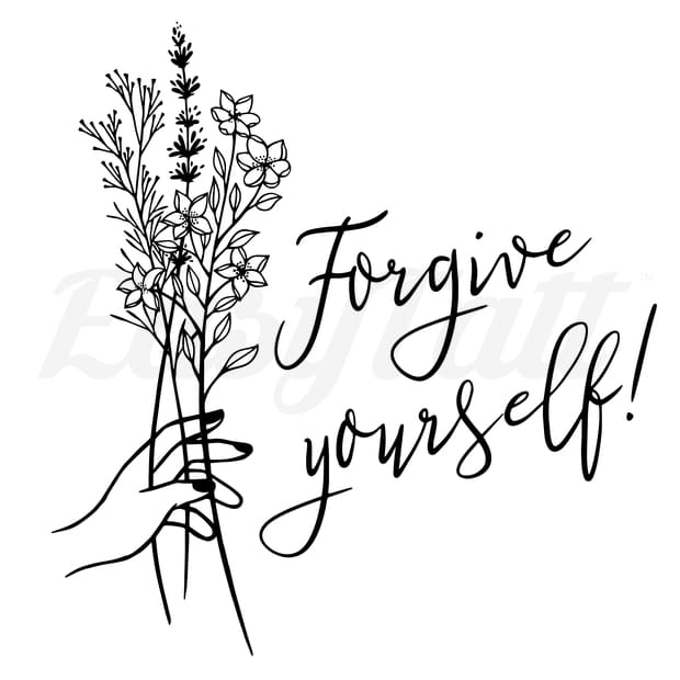 Forgive Yourself - Temporary Tattoo