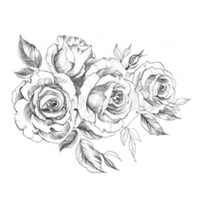 Four Roses - Temporary Tattoo