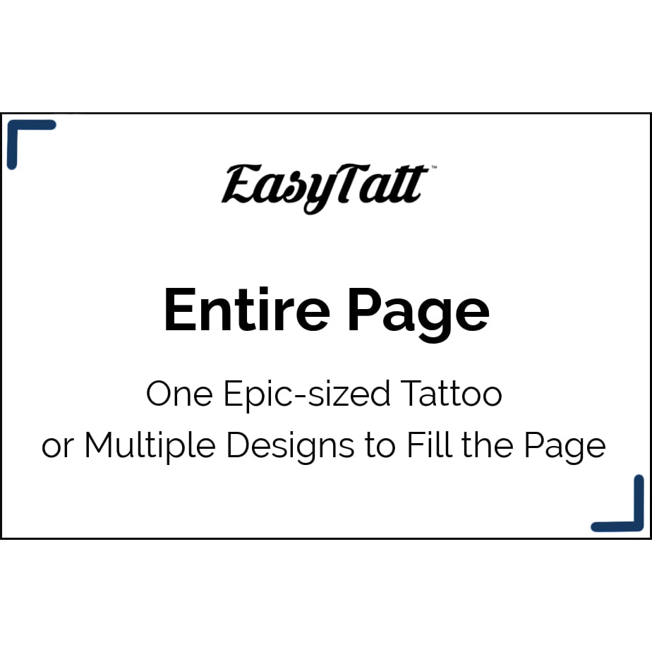Custom Temporary Tattoos - Entire Page - Custom Tattoo