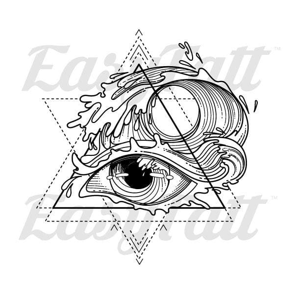 Geometric Eye - Temporary Tattoo