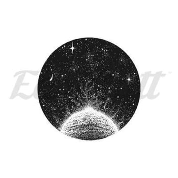 Glowing Planet - By C.kritzelt - Temporary Tattoo