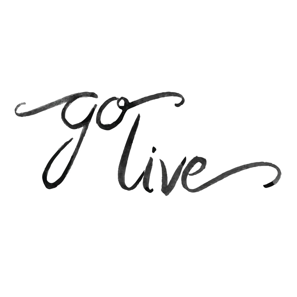 Go live - By Eastern Cloud - Temporary Tattoo