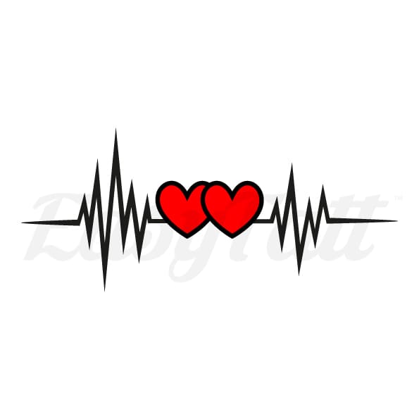 Heart Beats - Temporary Tattoo