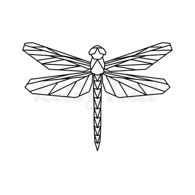 Geometric Dragonfly - Temporary Tattoo