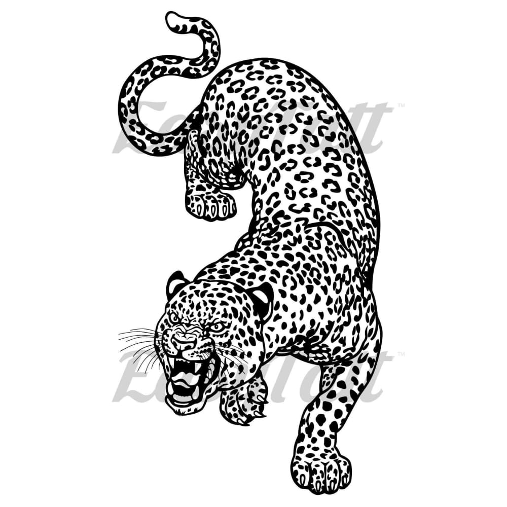 Jaguar - Temporary Tattoo
