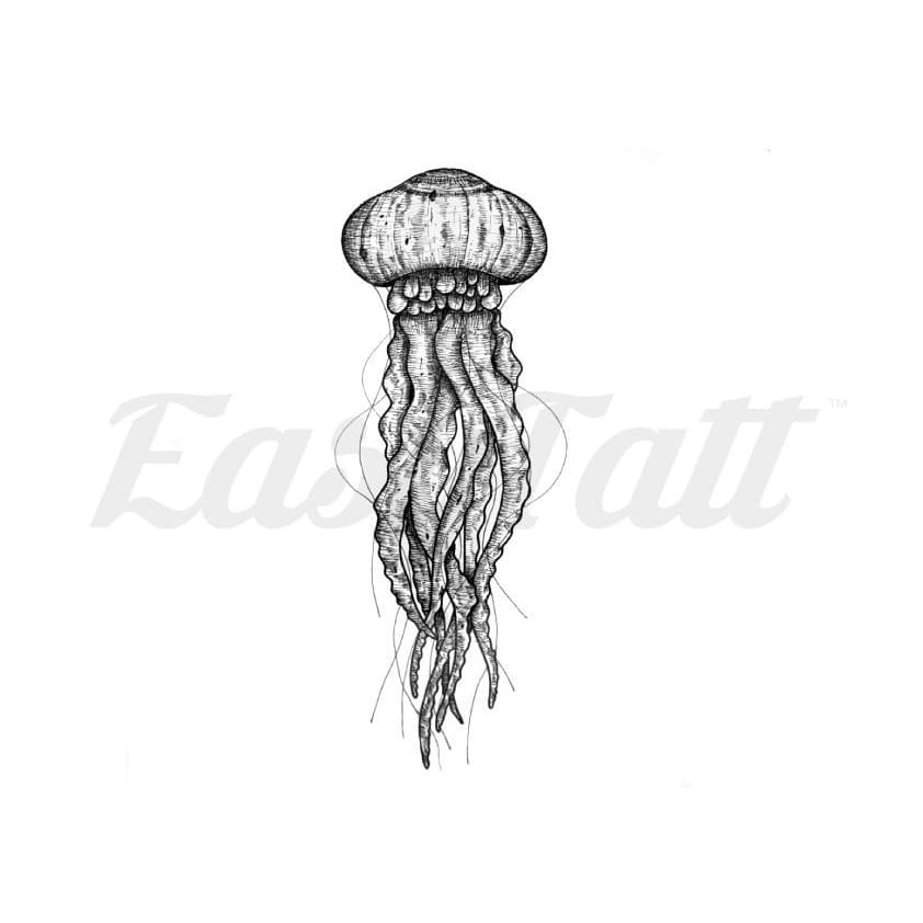 Jellyfish - By C.kritzelt - Temporary Tattoo