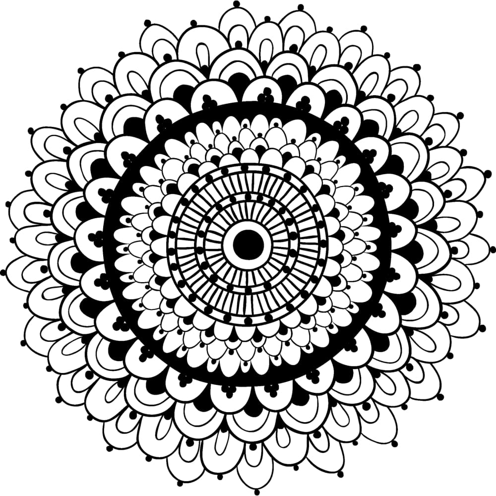 Kaleidoscope Mandala - Temporary Tattoo