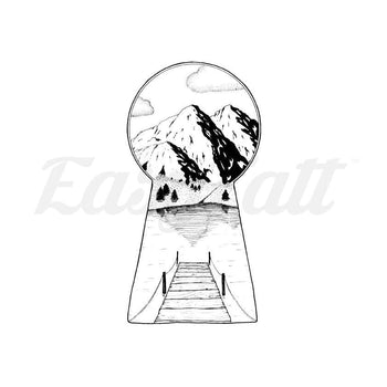 Keyhole - By Audrey Rohfritsch - Temporary Tattoo