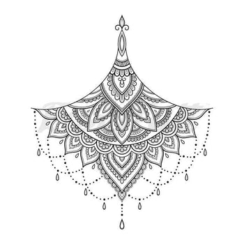 Leaf Pendant - Temporary Tattoo