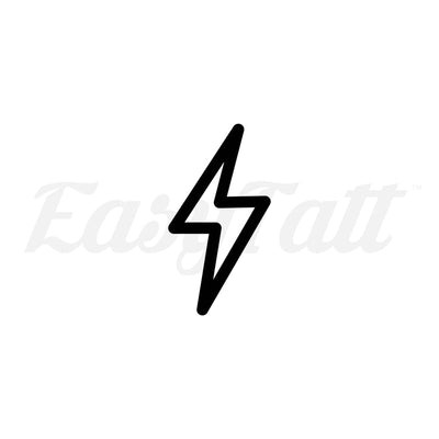 Lightening Bolt - Temporary Tattoo