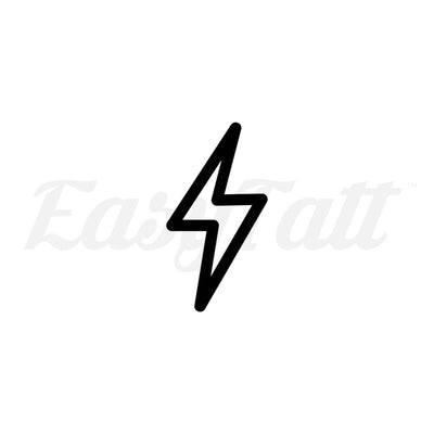 Lightening Bolt - Temporary Tattoo