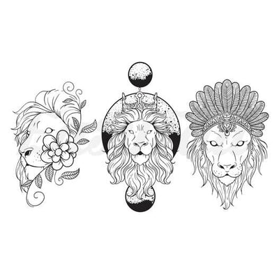 Lion Power - Temporary Tattoo