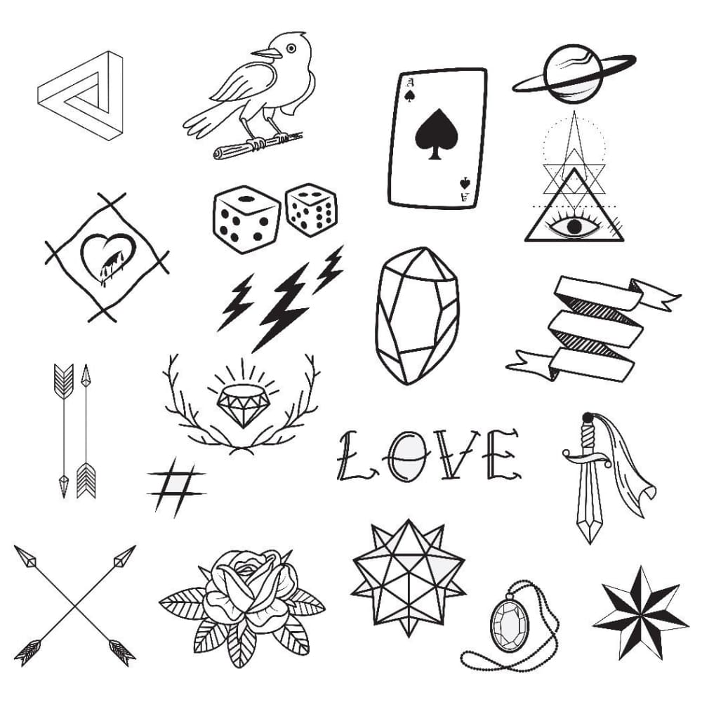 Little Symbols Collection - Temporary Tattoo