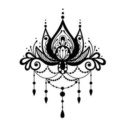 Lotus Chandelier - Temporary Tattoo