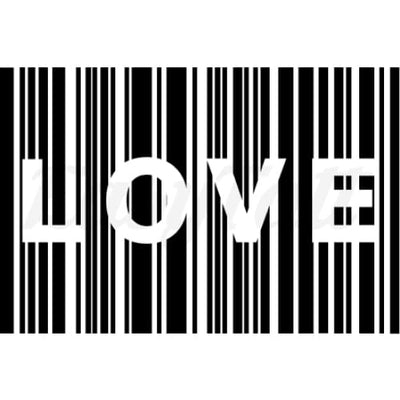 Love Barcode - Temporary Tattoo
