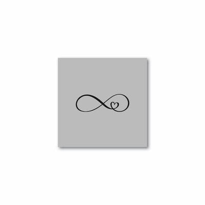 Love Heart Infinity - Single Stencil