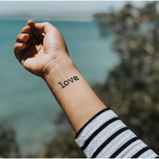 Love - Temporary Tattoo