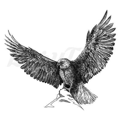 Majestic Eagle - Temporary Tattoo