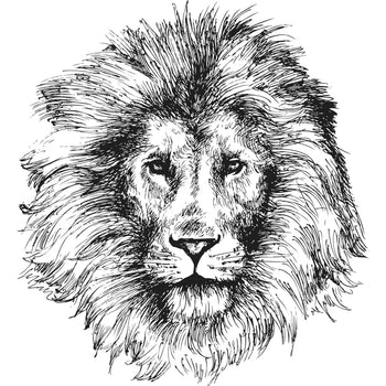 Male Lion - Temporary Tattoo