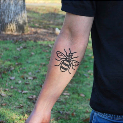 Manchester Bee - Temporary Tattoo