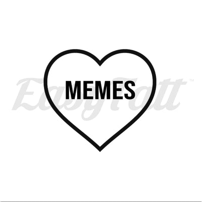 Memes - Temporary Tattoo