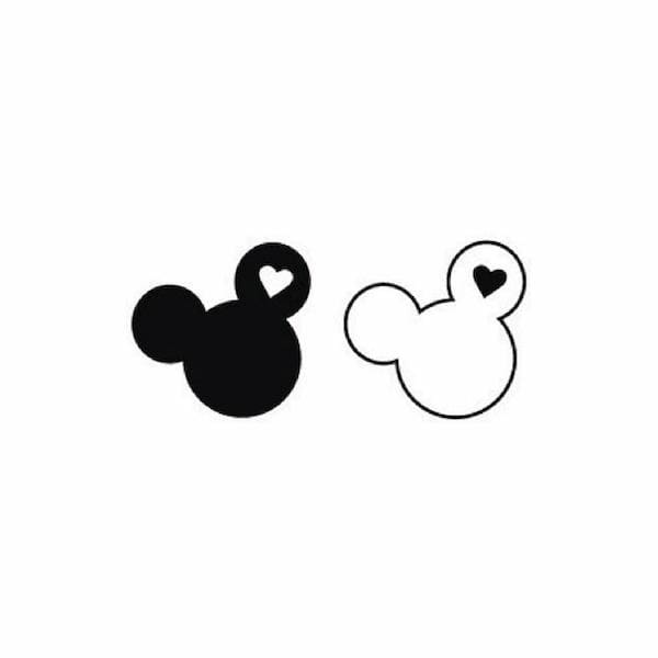 Mickey and Minnie Mouse - Temporary Tattoo