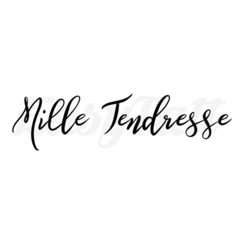 Mille Tendresse - By Eastern Cloud - Temporary Tattoo