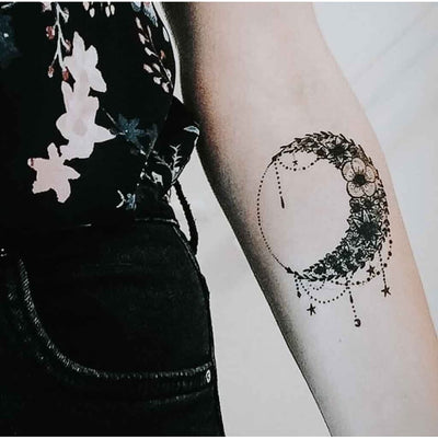 Moon - Temporary Tattoo