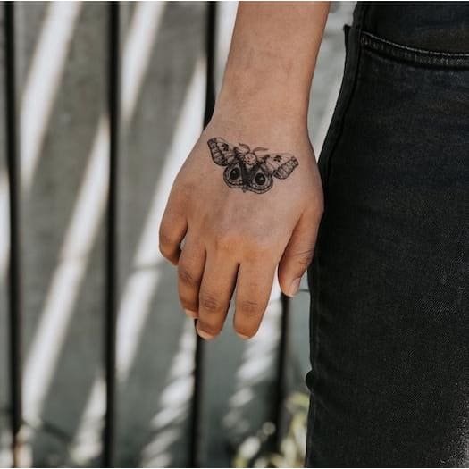 Moth - Temporary Tattoo