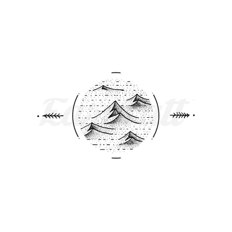 Mountain Focus - By C.kritzelt - Temporary Tattoo