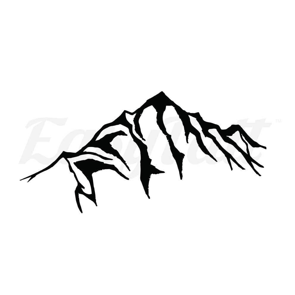 Mountain Peak - By Eastern Cloud - Temporary Tattoo